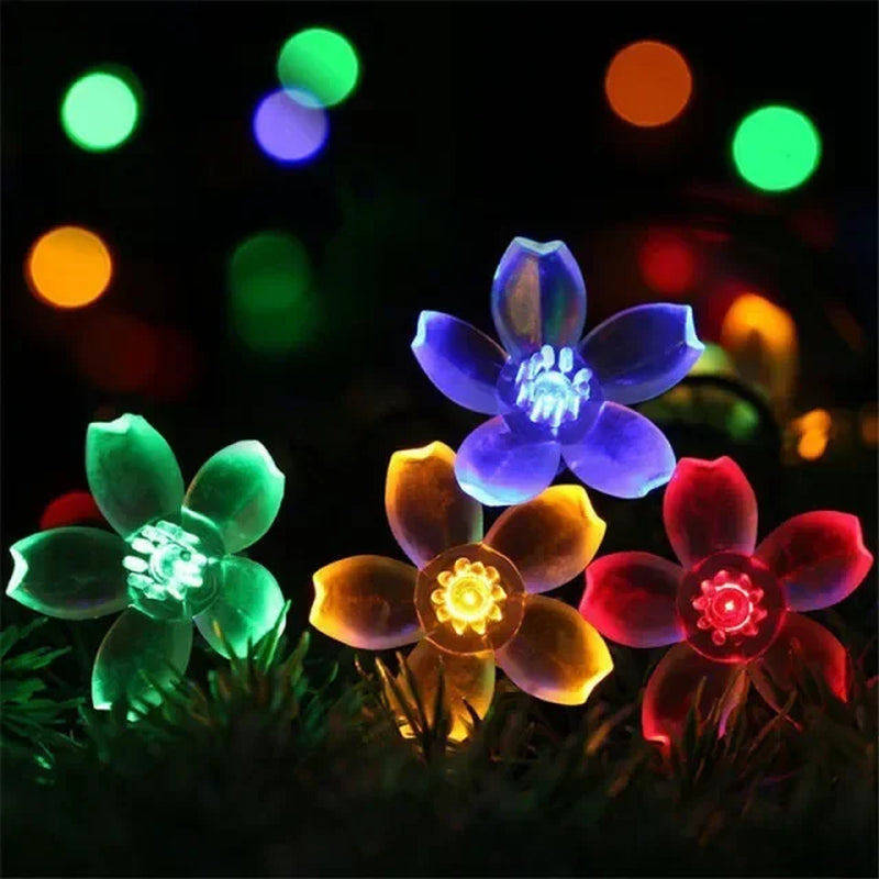 Water Droplets Solar String Lights Led Waterproof Outdoor Decoration Garland Fariy Lights Christmas Wedding Party Garden