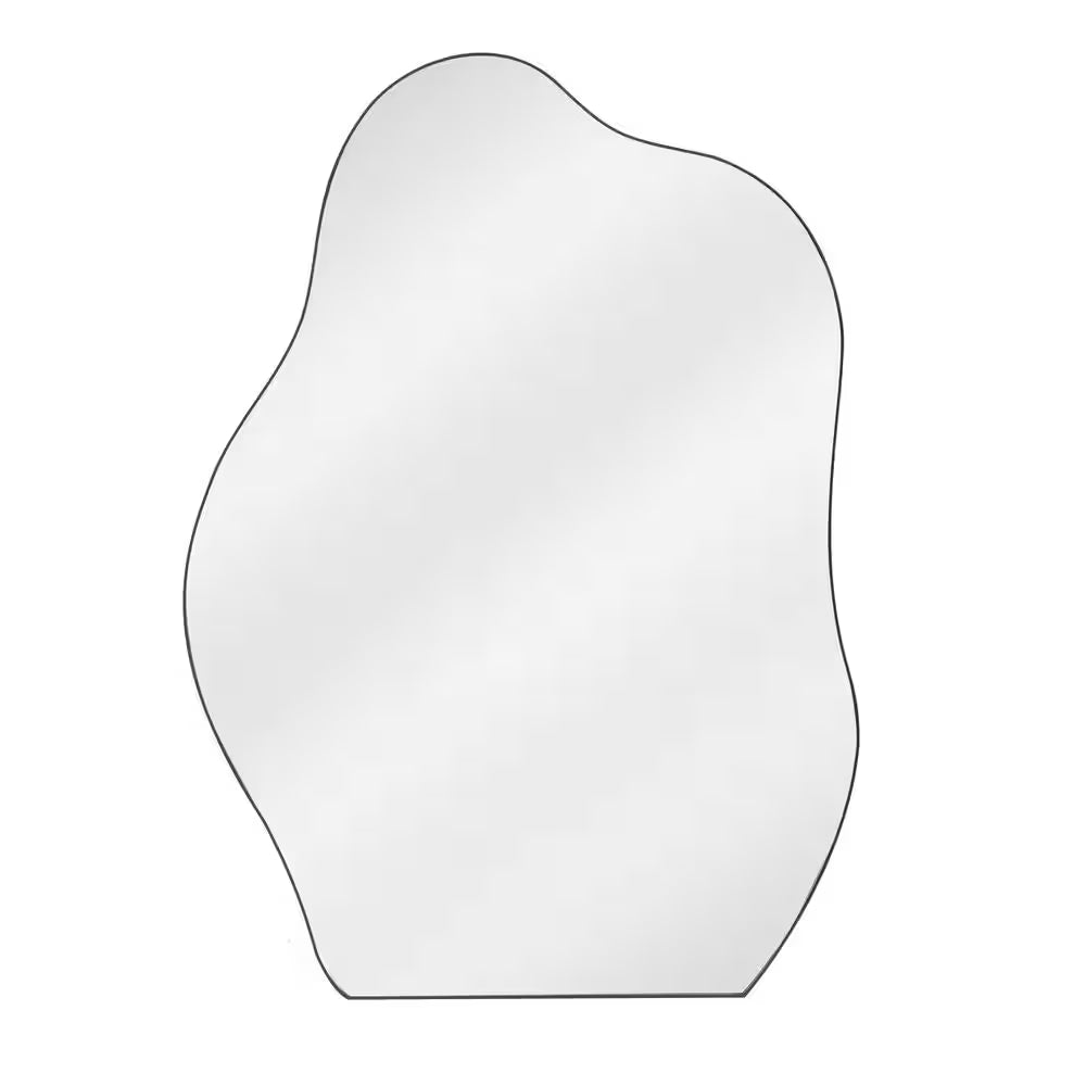 20 In. W X 28 In. H Irregular Modern Frameless MDF Wall Mirror Decorative Mirror