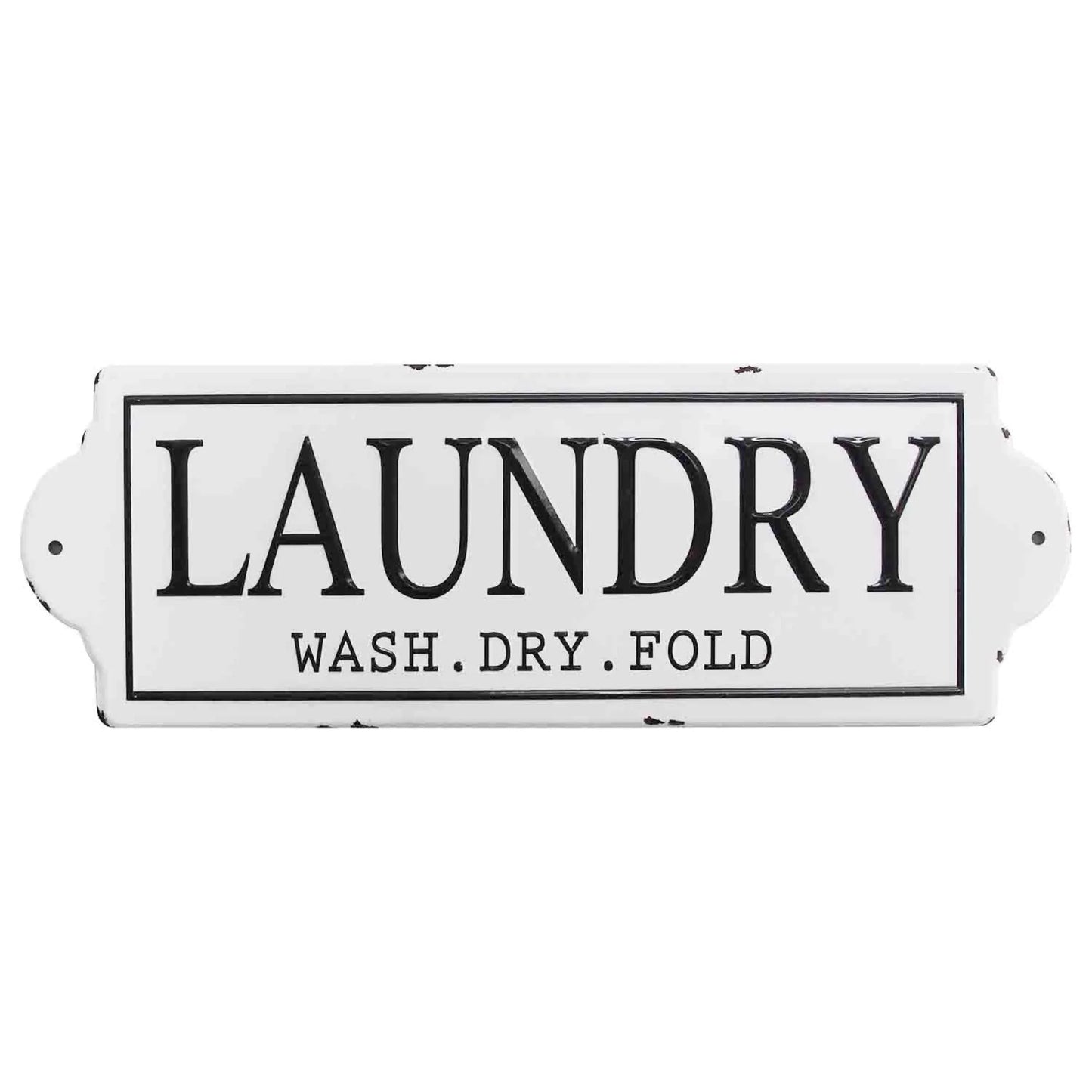 Laundry Wall Decor in White