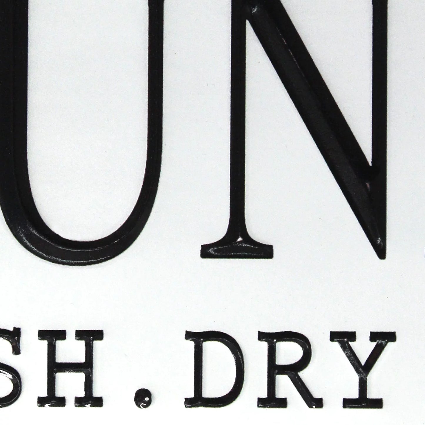 Laundry Wall Decor in White