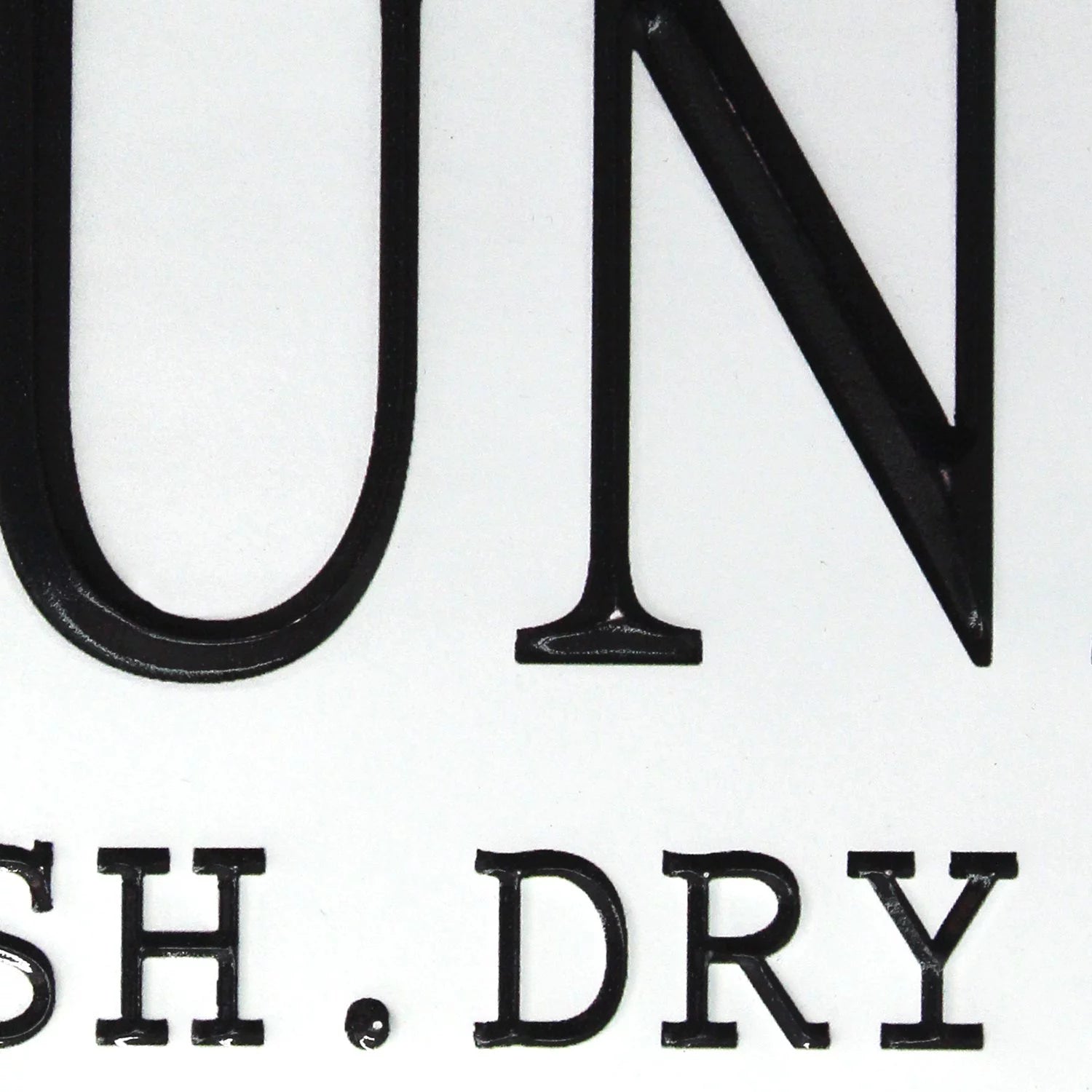 Laundry Wall Decor in White