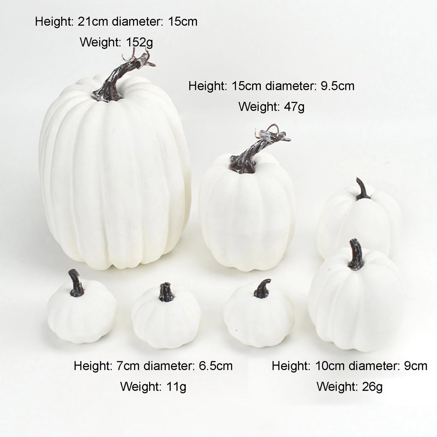 7Pcs Thanksgiving Artificial Pumpkin Home Decoration Sets, Artificial Vegetables Pumpkin for Fall Halloween Home Decor