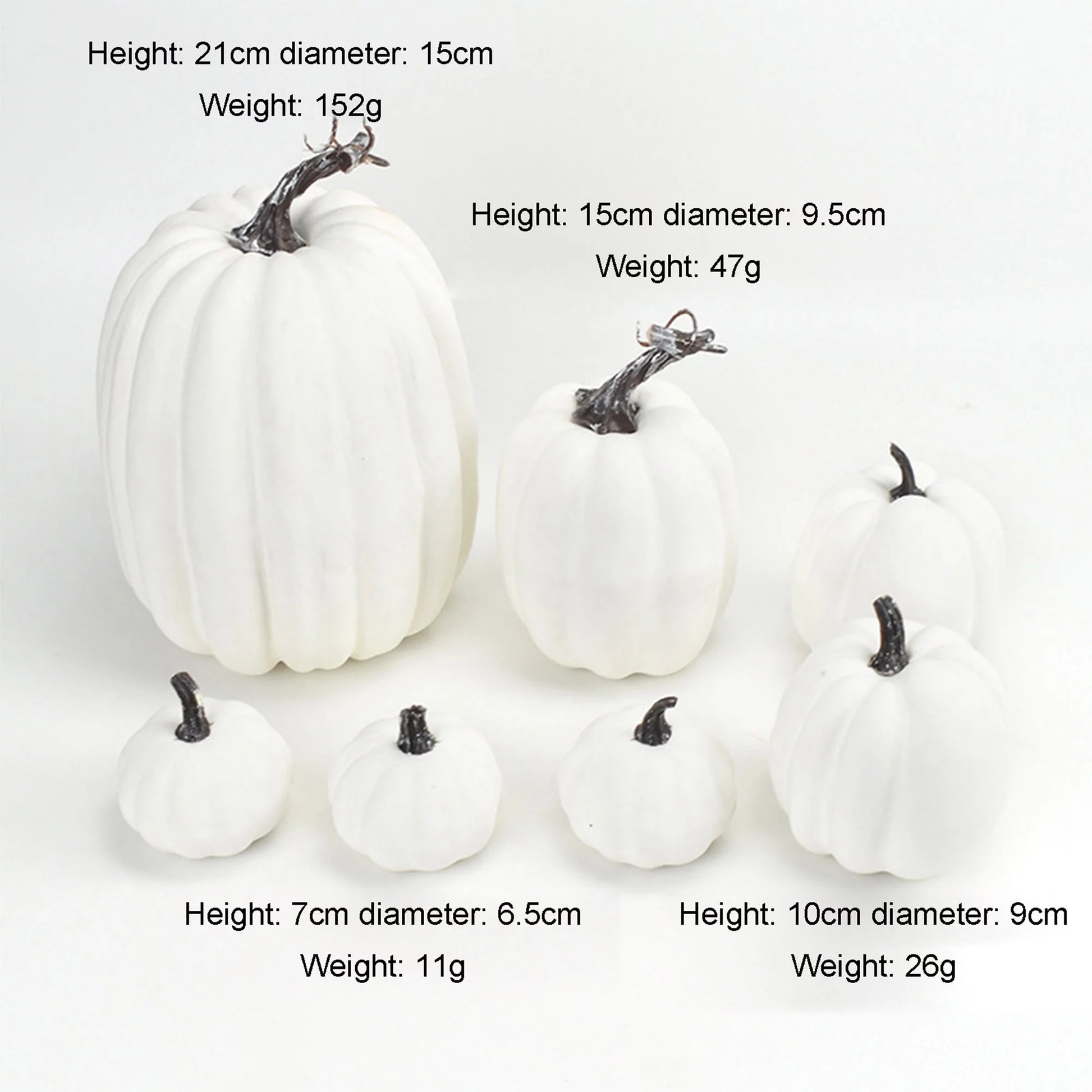 7Pcs Thanksgiving Artificial Pumpkin Home Decoration Sets, Artificial Vegetables Pumpkin for Fall Halloween Home Decor